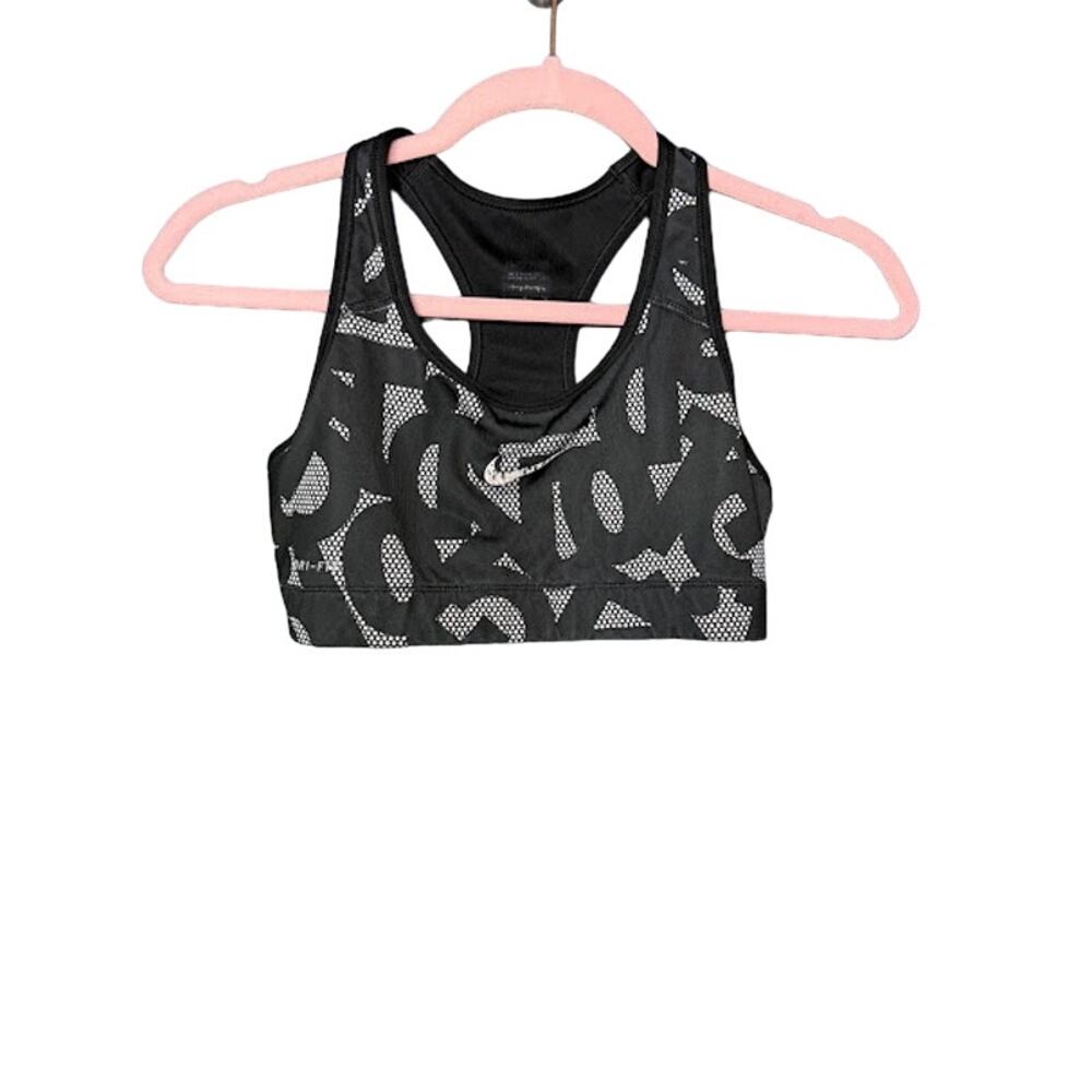 Nike Athletic Bra Sports Bra Size Small No Padding Dri Fit Letter Pattern